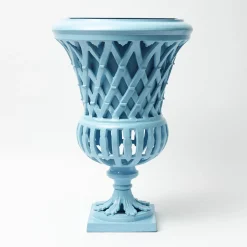 Adelaide Blue Lattice Urn