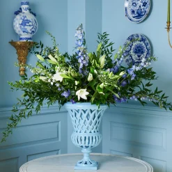 Adelaide Blue Lattice Urn