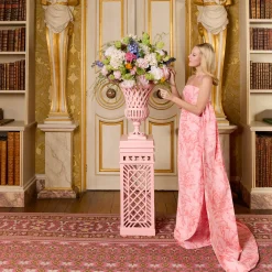 Adelaide Pink Lattice Urn