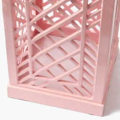 Adelaide Pink Lattice Urn & Pedestal