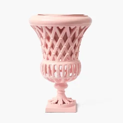 Adelaide Pink Lattice Urn & Pedestal