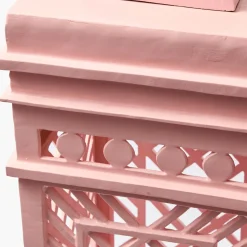 Adelaide Pink Lattice Urn & Pedestal