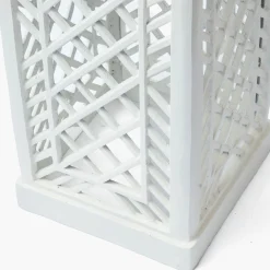 Adelaide White Lattice Urn & Pedestal
