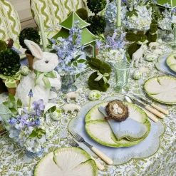 Alathea Blue & Green Linen Placemats (Set of 4)