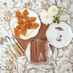 Alathea Caramel Linen Napkins (Set of 4)