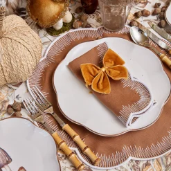 Alathea Caramel Linen Napkins (Set of 4)