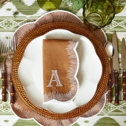 Alathea Caramel Linen Napkins (Set of 4)