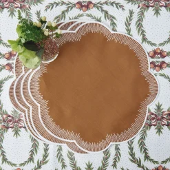 Alathea Caramel Linen Placemats (Set of 4)