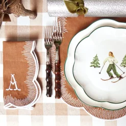 Alathea Caramel Linen Placemats & Napkins (Set of 4)