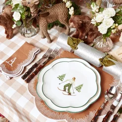 Alathea Caramel Linen Placemats & Napkins (Set of 4)