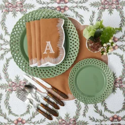 Alathea Caramel Linen Placemats & Napkins (Set of 4)