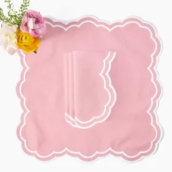 Allegra Pink Napkins (Set of 4)