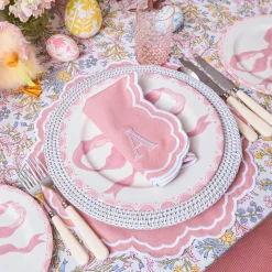 Allegra Pink Placemats & Napkins (Set of 4)