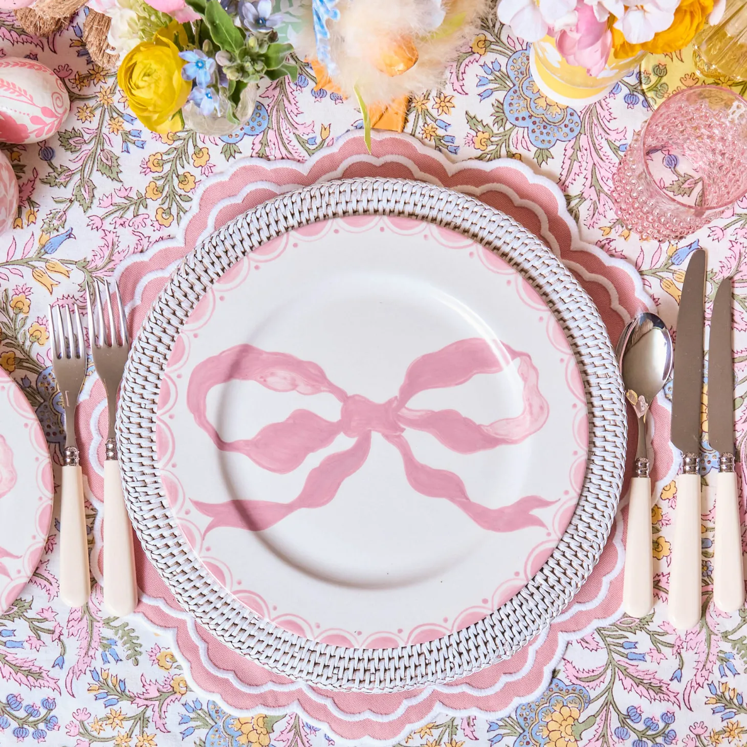 Allegra Pink Placemats (Set of 4)