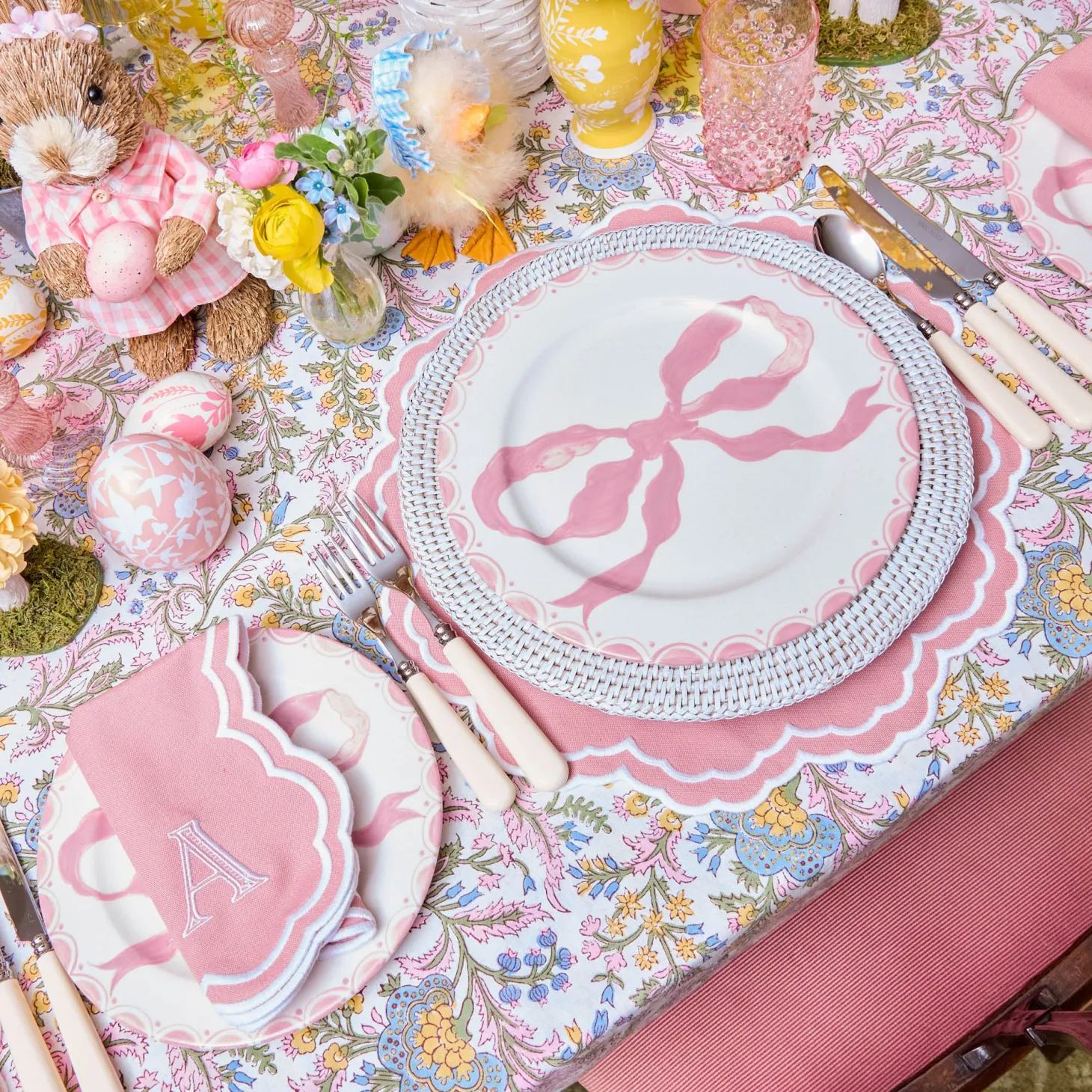 Allegra Pink Placemats (Set of 4)