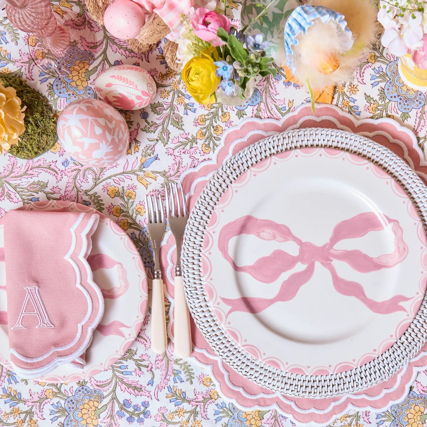 Allegra Pink Placemats (Set of 4)