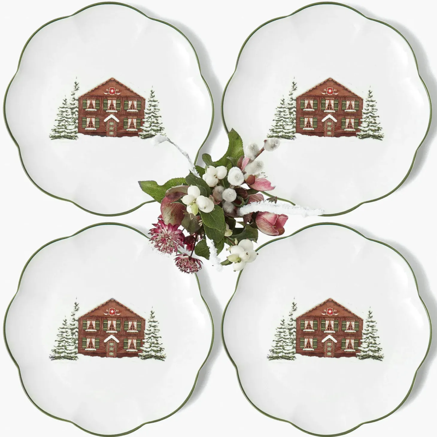 Alpine Chalet Dinner Plate (Set of 4)
