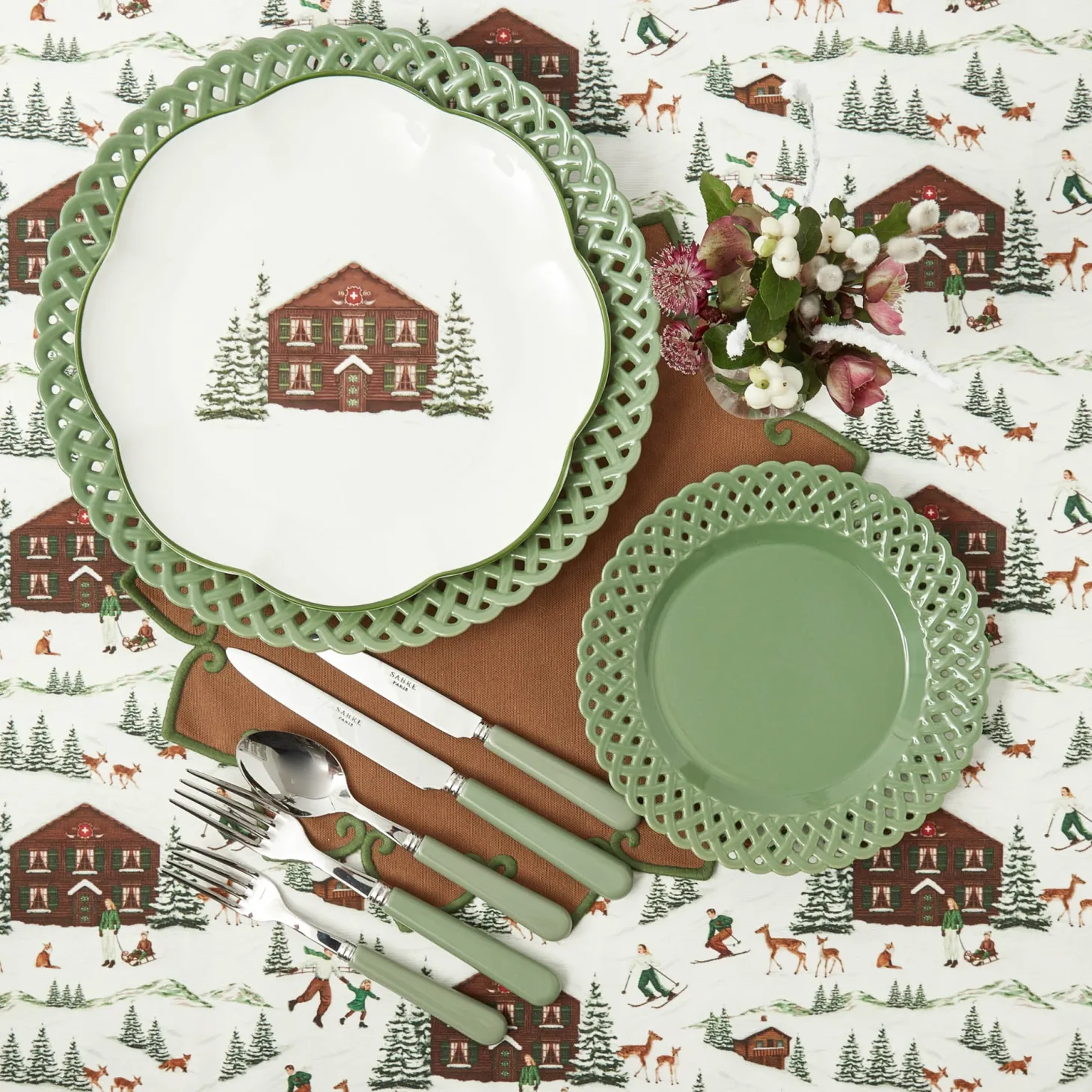 Alpine Chalet Dinner Plate (Set of 4)