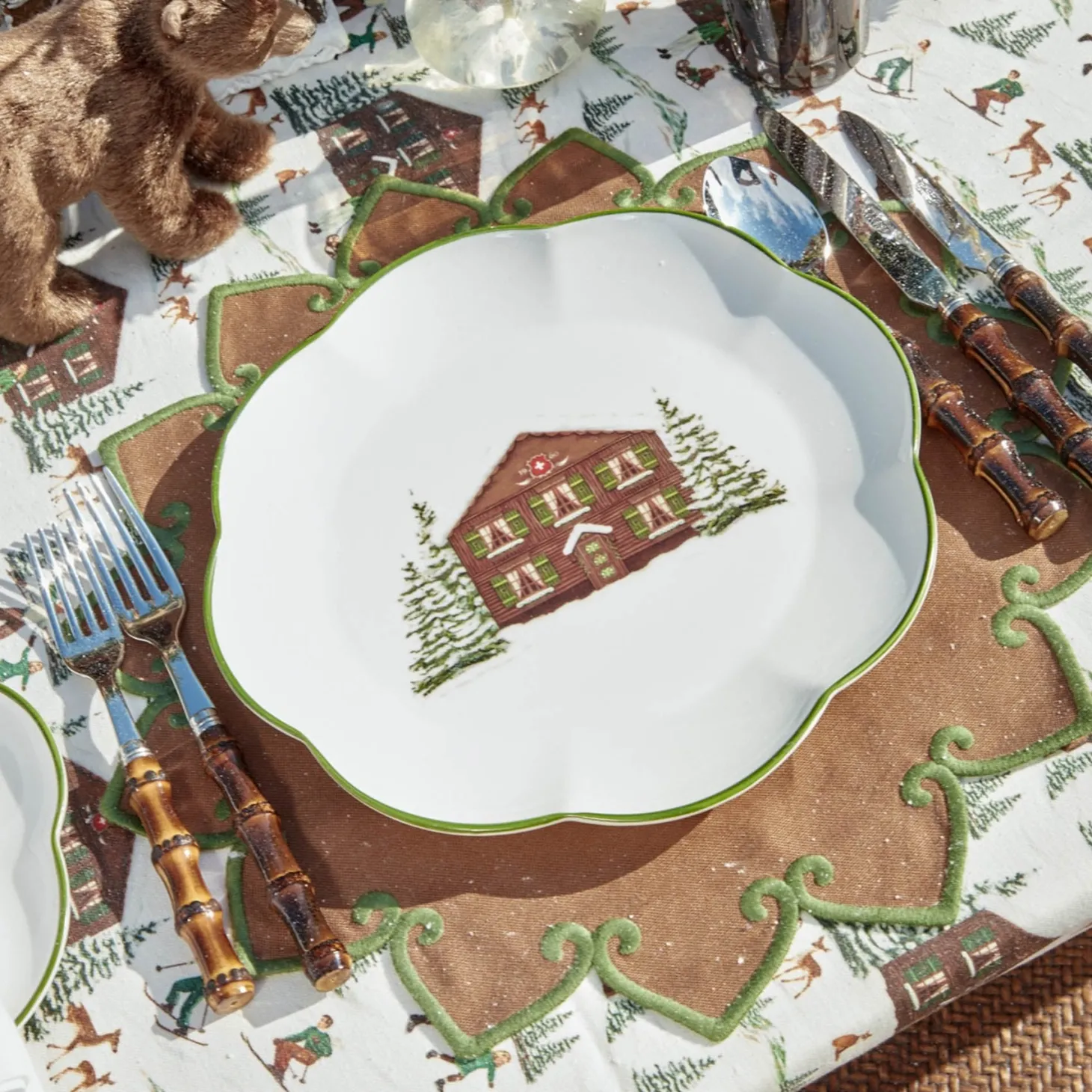 Alpine Chalet Dinner Plate (Set of 4)