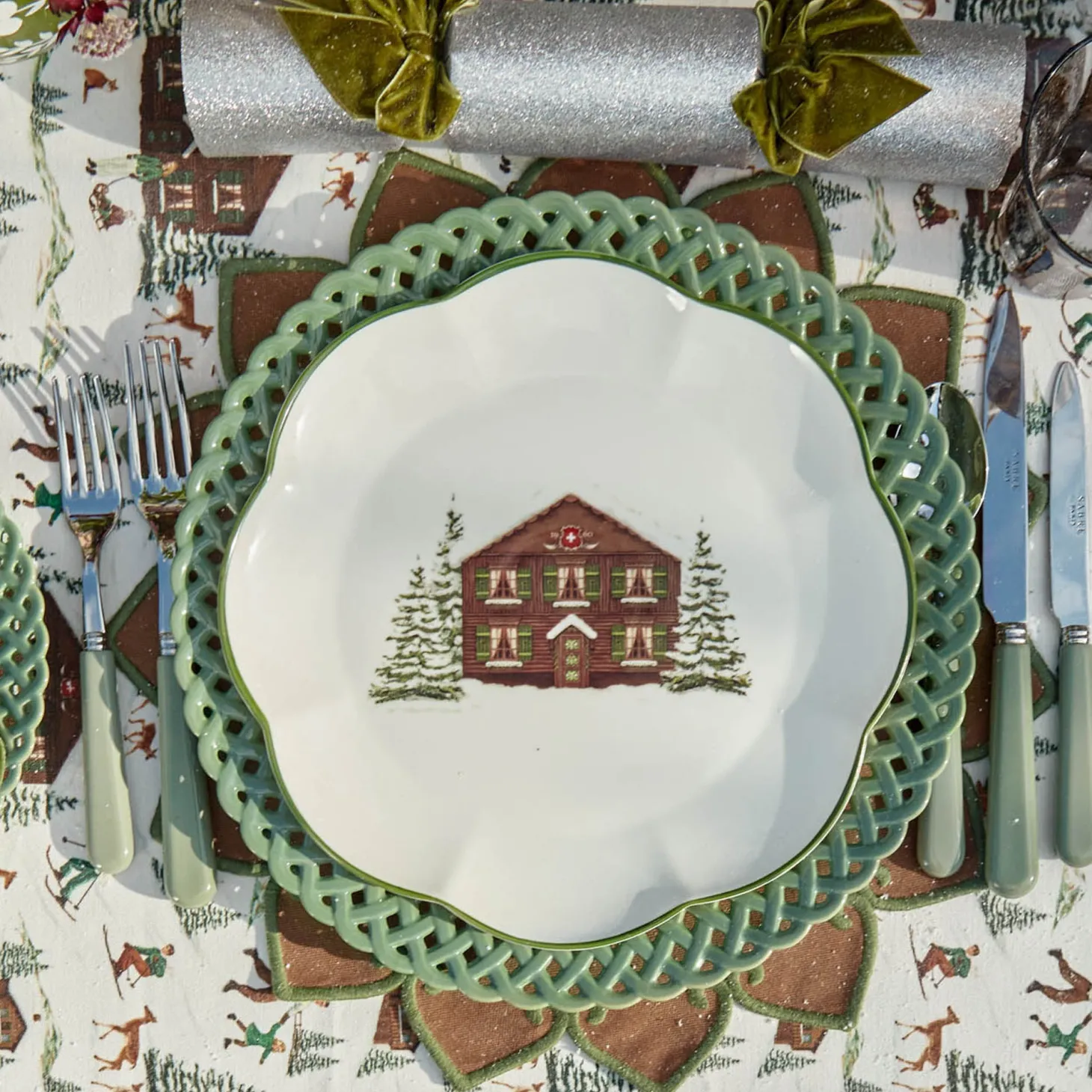 Alpine Chalet Dinner Plate (Set of 4)