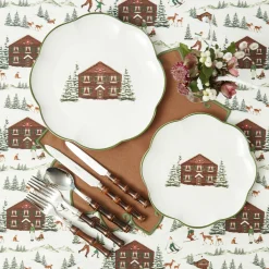 Alpine Chalet Starter Plate (Set of 4)