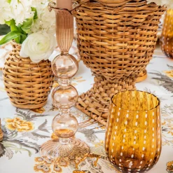 Amber Speckle Water Glasses (Set of 6)