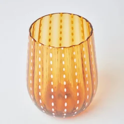 Amber Speckle Water Glasses (Set of 6)