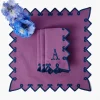 Angelina Aubergine & Blue Napkins (Set of 4)
