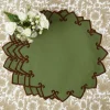 Angelina Forest Green & Brown Placemats (Set of 4)