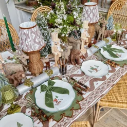 Angelina Forest Green & Brown Placemats (Set of 4)