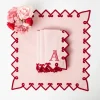 Angelina Pink & Red Napkins (Set of 4)