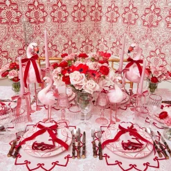 Angelina Pink & Red Napkins (Set of 4)