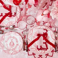 Angelina Pink & Red Napkins (Set of 4)
