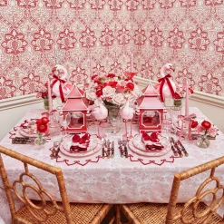 Angelina Pink & Red Napkins (Set of 4)
