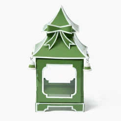 Apple Green Bow Pagoda Lantern