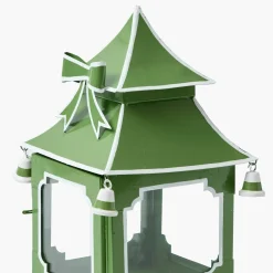 Apple Green Bow Pagoda Lantern