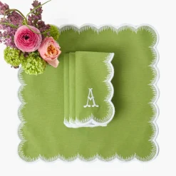 Apple Green Isabella Napkins (Set of 4)