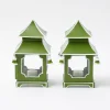Apple Green Mini Pagoda Lantern (Pair)
