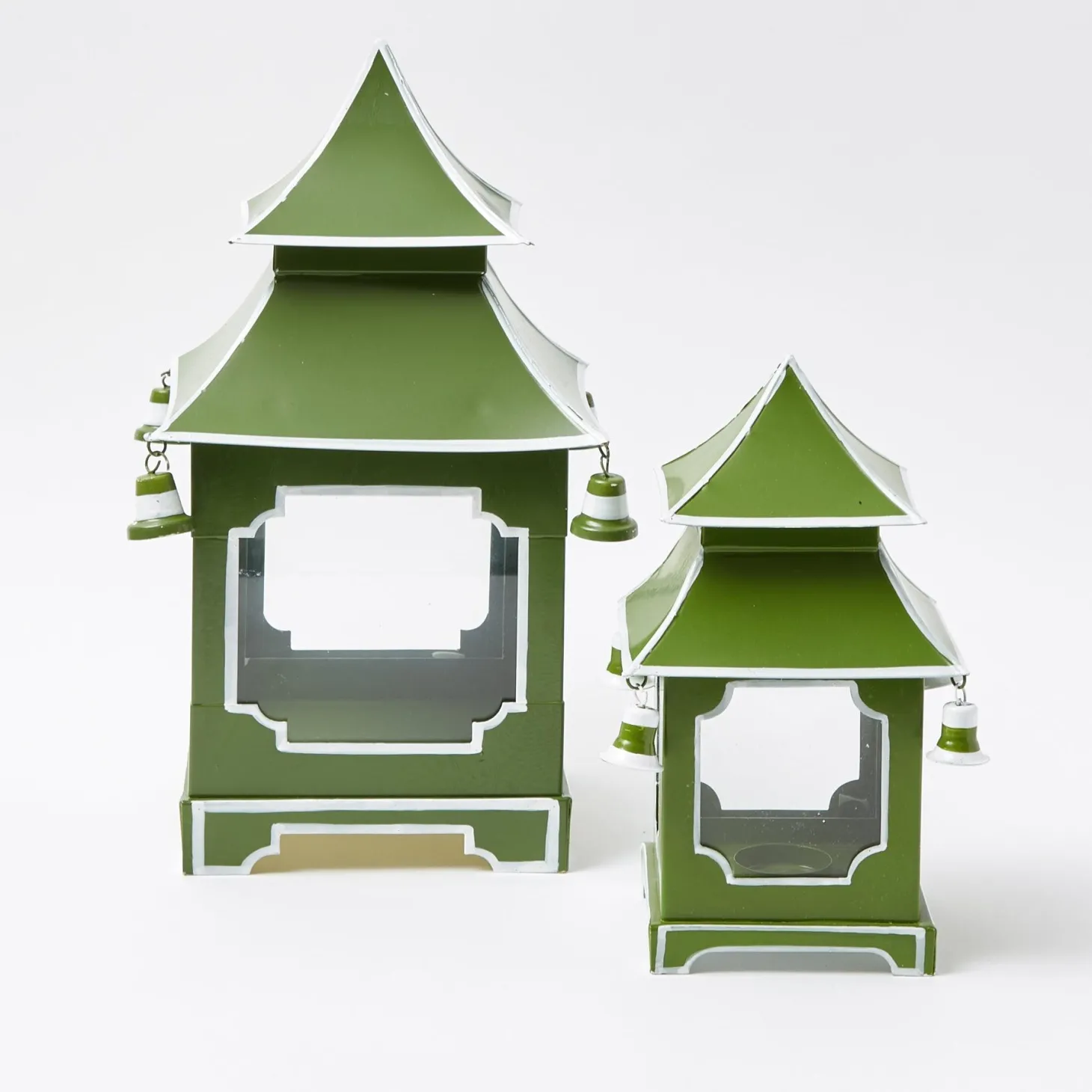 Apple Green Pagoda Lantern Set