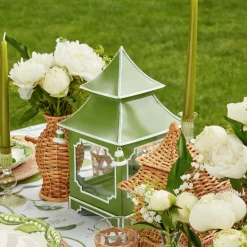 Apple Green Pagoda Lantern Set