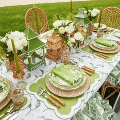 Apple Green Pagoda Lantern Set