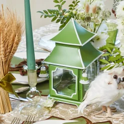 Apple Green Pagoda Lantern Set