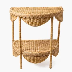 Aria Rattan Braided Side Table