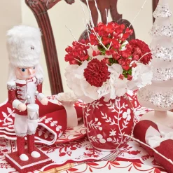 Assorted Red Glitter Nutcracker Trio