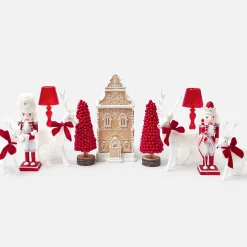 Assorted Red Glitter Nutcracker Trio
