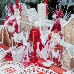 Assorted Red Glitter Nutcracker Trio