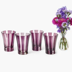 Aubergine Positano Glasses (Set of 4)