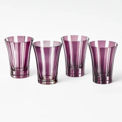 Aubergine Positano Glasses (Set of 4)