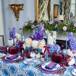 Aubergine Velvet Bow (Set of 4) - 20cm