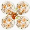 Autumn Flowers Dinner Plates (Set of 4)